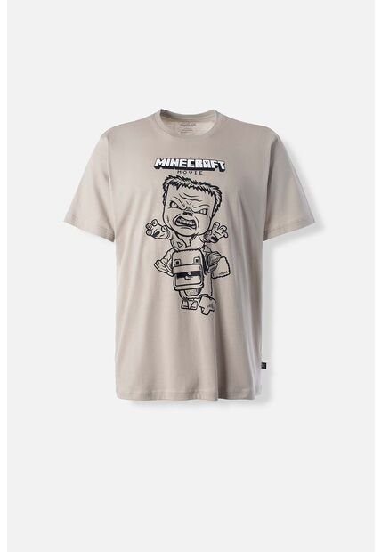 Camiseta De Minecraft Regular Fit Para Hombre M