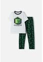 Pijama De Minecraft Blanca Y Negra De Pantalón Largo Para Niño 12 de MINECRAFT
