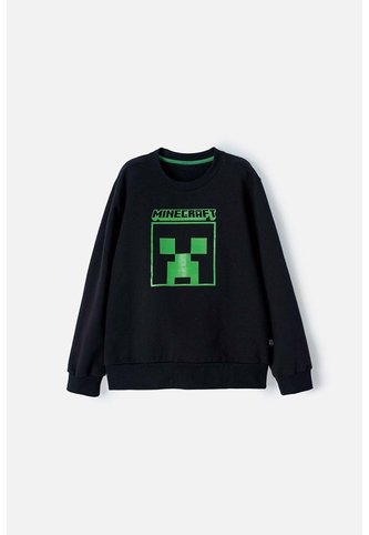 Buzo De Minecraft Cerrado Negro Para Niño 6 MINECRAFT