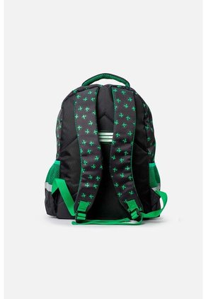Morral De Minecraft 16.5" Verde Para Niño U