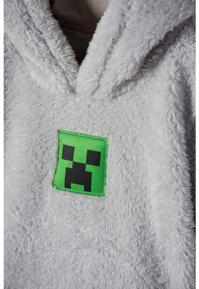 Buzo De La Minecraft Cerrado Gris Para Niño 10