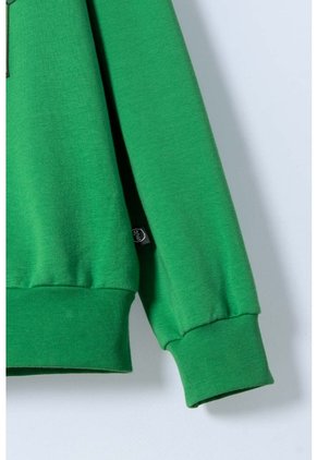 Buzo De Minecraft Verde De Diseño Cerrado Para Niño 12