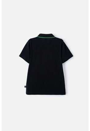 Camiseta Tipo Polo De Minecraft Negra Tipo Polo Para Niño 10