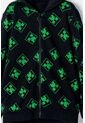 Buzo De Minecraft Negro Y Verde Con Capucha Para Niño 12 de MINECRAFT