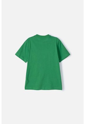Camiseta De Minecraft Verde Manga Corta Para Niño 10