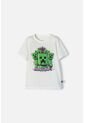 Camiseta De Minecraft Marfil Estampada En Frente Para Niño 6 de MINECRAFT