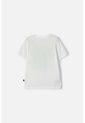 Camiseta De Minecraft Marfil Estampada En Frente Para Niño 6