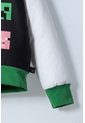 Chaqueta De Minecraft Marfil Y Negra Estampada En Frente Para Niño 6 de MINECRAFT