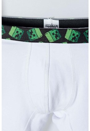 Pack X2 Boxer Minecraft Blanco Y Negro En Dúo Para Niño 10