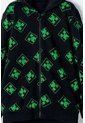 Buzo De Minecraft Negro Y Verde Con Capucha Para Niño 12 de MINECRAFT