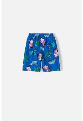 Pantaloneta De Baño Minecraft Con Cordón Azul Para Niño 6