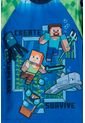 Camiseta De Baño Minecraft Manga Larga Verde Y Azul Para Niño 12 de MINECRAFT