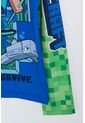 Camiseta De Baño Minecraft Manga Larga Verde Y Azul Para Niño 12 de MINECRAFT