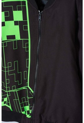 Chaqueta De Minecraft Con Cierre Negra Para Niño 10