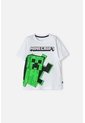 Camiseta De Minecraft Manga Corta Blanca Para Niño 12 de MINECRAFT