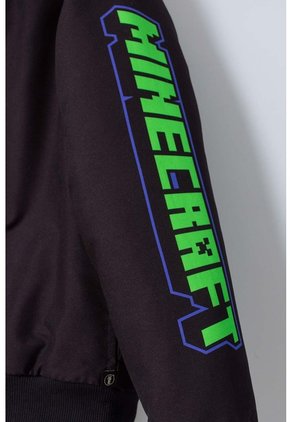 Chaqueta De Minecraft Con Cierre Negra Para Niño 10