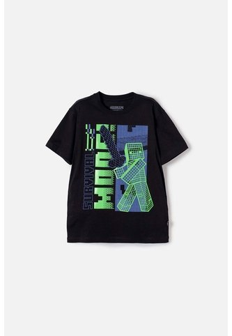 Camiseta De Minecraft Que Alumbra En La Oscuridad Para Niño 6 MINECRAFT