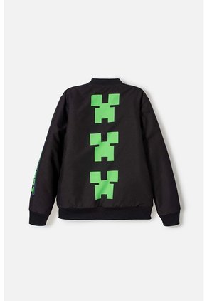 Chaqueta De Minecraft Con Cierre Negra Para Niño 10