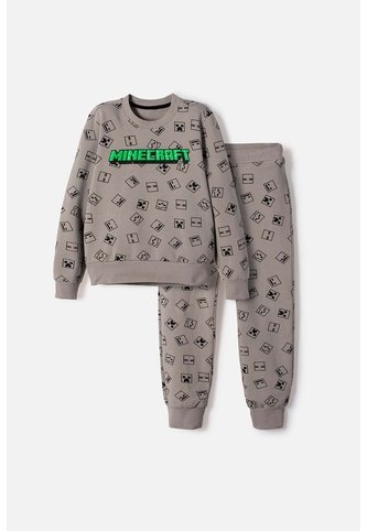 Conjunto De Minecraft Con Pantalón Gris Para Niño 10 MINECRAFT