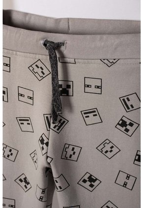 Conjunto De Minecraft Con Pantalón Gris Para Niño 10