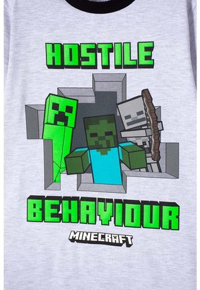 Pijama De Minecraft Pantalón Largo Multicolor Para Niño 14