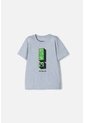 Camiseta De Minecraft Gris Manga Corta Para Niño 10 de MINECRAFT