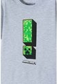 Camiseta De Minecraft Gris Manga Corta Para Niño 10 de MINECRAFT