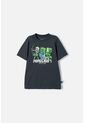 Camiseta De Minecraft Gris Manga Corta Para Niño 8 de MINECRAFT
