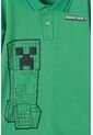 Camiseta Tipo Polo De Minecraft Verde  Para Niño 8 de MINECRAFT