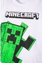 Camiseta De Minecraft Manga Corta Blanca Para Niño 8 de MINECRAFT