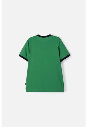 Camiseta De Minecraft Verde Manga Corta Para Niño 10