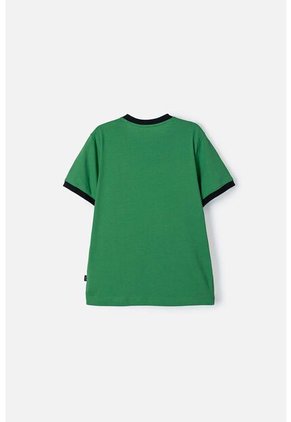 Camiseta De Minecraft Verde Manga Corta Para Niño 12