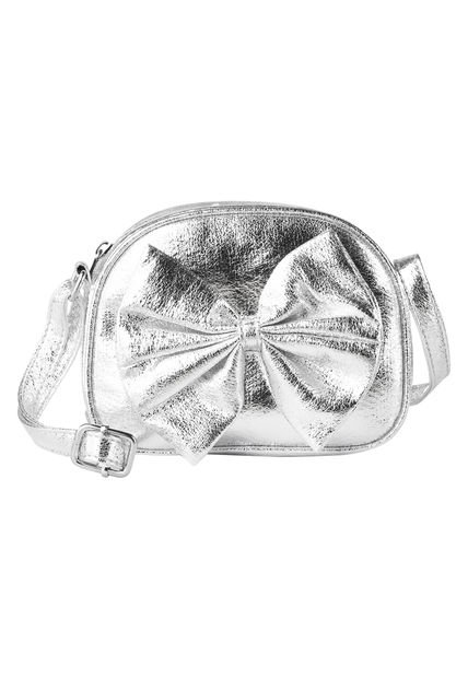 Bolso De Cruzar Para Niña Plateado Minicci 199885