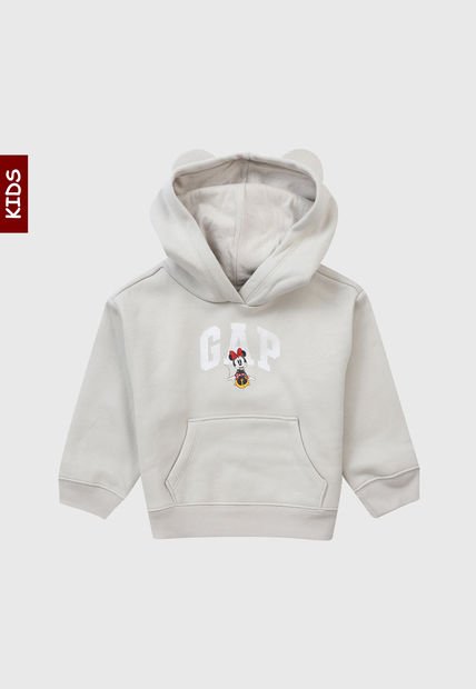 Hoodie Beige-Blanco GAP Kids