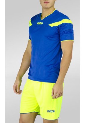 Uniforme de Fútbol Bolton Mitre Azul Royal-Verde Neon