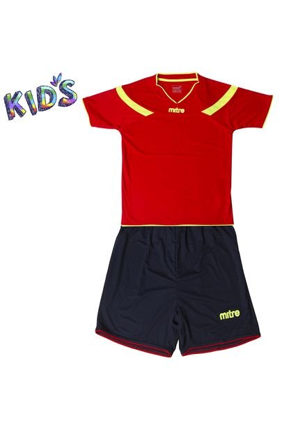 Uniforme Bolton Mitre Rojo-Amarillo-Azul