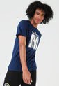 Camiseta Azul Navy-Blanco NBA Yankees de MLB