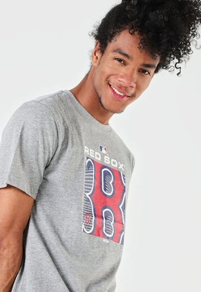 Camiseta Gris-Rojo-Azul Navy NBA Boston Red Sox