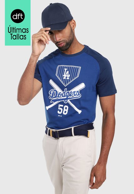 Camiseta Béisbol Hombre MLB Los Angeles Dodgers Azul