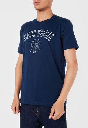 Camiseta Azul-Celeste MLB New York Yankees