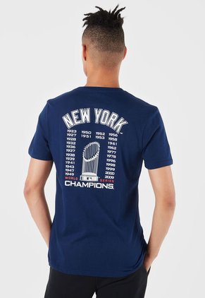 Camiseta Azul-Blanco MLB New York Yankees