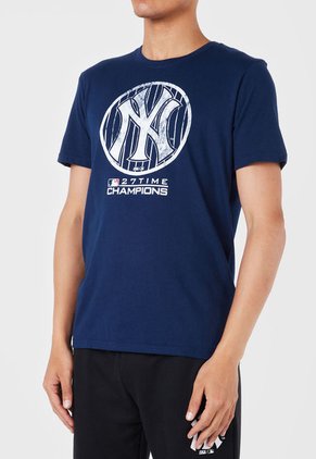 Camiseta Azul-Blanco MLB New York Yankees