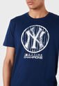 Camiseta Azul-Blanco MLB New York Yankees de MLB
