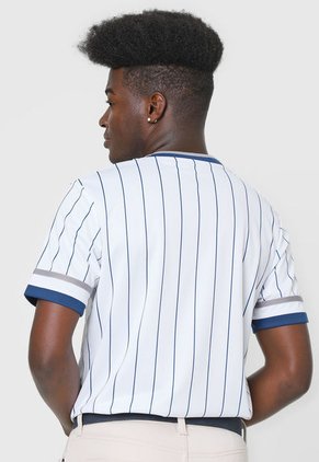 Camiseta Blanco-Azul MLB New York Yankees