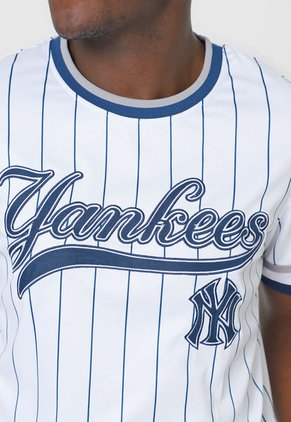 Camiseta Blanco-Azul MLB New York Yankees
