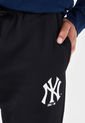 Pantalón Sudadera Negro-Blanco MLB New York Yankees de MLB