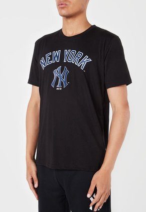 Camiseta Negro-Azul-Blanco MLB New York Yankees