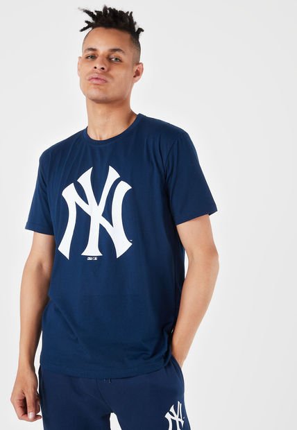 Camiseta Azul-Blanco MLB New York Yankees