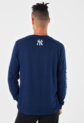Camiseta Azul-Blanco-Gris MLB New York Yankees