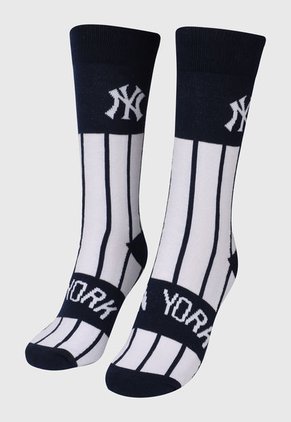 Medias X2 Azul-Blanco-Negro MLB